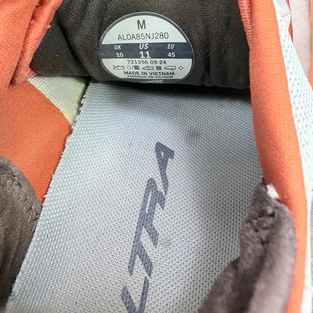 Altra Olympus 6 Mens Trail Running Shoes Gray Orange Size 11 Hiking Trail